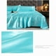 thumbnail image 4 of Sábana de cama refrescante de seda de verano, 170*230cm, azul calmado, 4 of 8