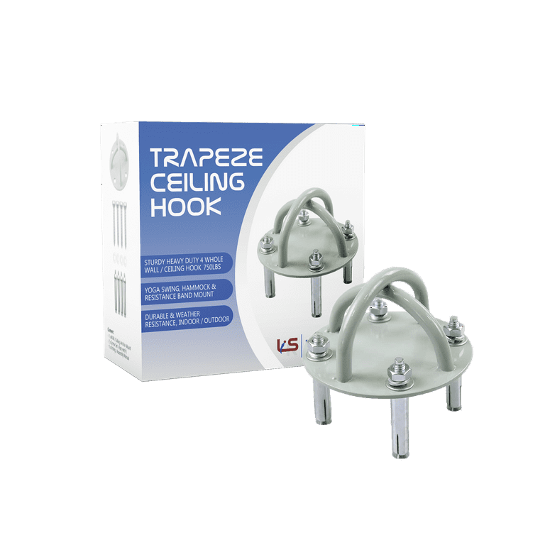 Resistance Band Wall Anchor System 4-Pack Stainless Steel Ceiling