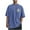 Blue(Style 70), variant on NuoCaiYun Plus Size T-Shirt for Men Casual Sports Washed Distressed Short Sleeve Round-Neck Top Blouse
