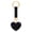 Black, variant on Heart Shape Key Chain, Crystal Keychain for Women with Sparkly Rhinestones Bling Car Key Chains for Backpack Handbag Car Key