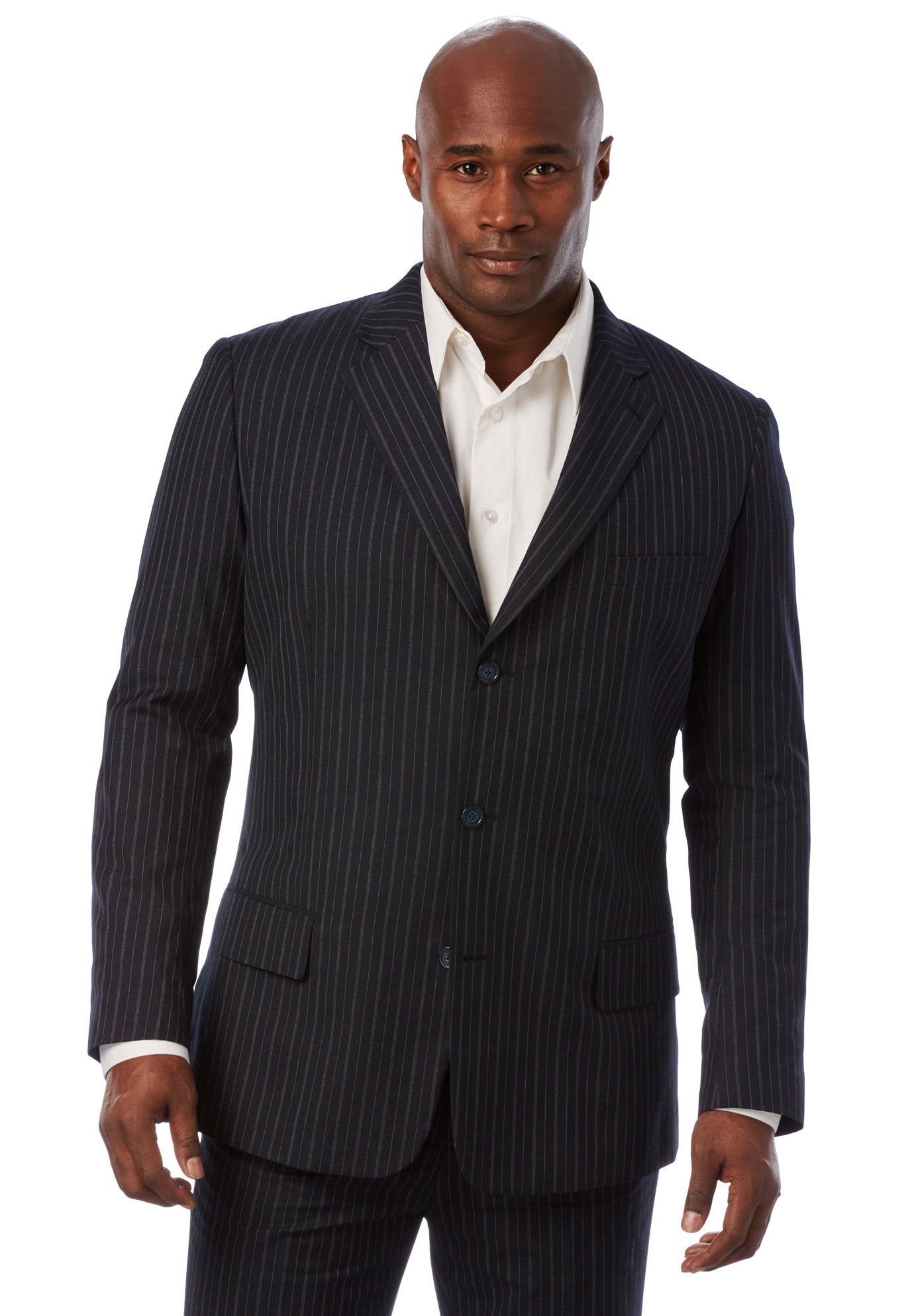 Men's Big & Tall Easy Movement Three-button Jacket By Ks Signature ...