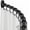 Matte Black, variant on 6' Corner Shower Curtain Rod, 90 Degree L Shaped Shower Curtain Rod Aluminum Finish