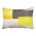 thumbnail image 1 of RYLABLUE Decorative Grey And Yellow Red Abstract Art Pillow Cover Pillowcase Cushion Cover Size 20x30 inches Two Side, 1 of 1