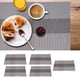 thumbnail image 4 of Tapete De Mesa, Posavasos De PVC, 5 Uds. Rectangular Para El Hogar Mgaxyff Gris, 4 of 8