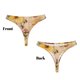 thumbnail image 3 of Balery Vintage Floral Butterfly Collage Tangas de Algodón para Mujer con Estampado – Ropa Interior Sexy, Transpirable, G-string-Large, 3 of 6