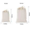 thumbnail image 3 of Holzlrgus 20 Pcs Muslin Drawstring Bags,Natural Unbleached Cotton Straining Herbs Cheesecloth Bags, Coffee Tea Brew Bags, Soup Gravy Broth Stew Bags, Bone Broth Brew Bags,Spice Bags, 6 x 4 Inches, 3 of 7