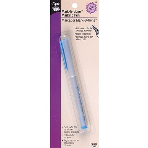 Dritz Fine Point MarkBeGone Pen Blue
