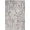 thumbnail image 2 of Nourison Sleek Textures Abstract Ivory/Grey 5'3" x 7'3" Area Rug, (5x7), 2 of 8