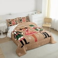 thumbnail image 3 of Manfei Christmas Nutcracker Bedding Comforter Set for Kids, Merry Xmas Themed Twin Comforter Sets, Winter Snowflake Bedding Set, Luxury Bedroom Decor, Reversible 2 Pieces, 3 of 8
