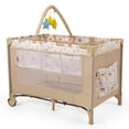 thumbnail image 2 of Cuna Corral para Bebé D'Bebé Rest con Toldo Mosquitero Beige, 2 of 3