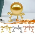 thumbnail image 6 of Decorative Ball Metal Base Ornament, Living Room Display Triangle Bracke., 6 of 8