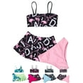 thumbnail image 4 of Yuanyu Children Girls 3Pcs Tankini Bathing Suit Set Kids Bikini Beach Swimsuits, 4 of 4