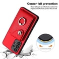 thumbnail image 5 of TECH CIRCLE For Galaxy A13 5G Wallet Case with Card Holder,360°Rotation Finger Ring Holder Kickstand Protective RFID Blocking PU Leather Flip Cover for Samsung Galaxy A13 5G 6.5" 2021,Red, 5 of 7