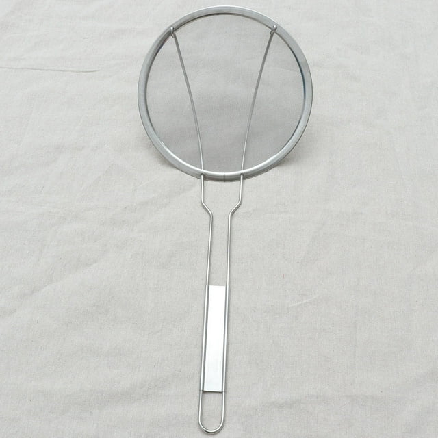 unbranded Cucharón Colador De Acero Inoxidable Para Freír Papas Y Con Mango