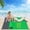 Green, variant on Portable Outdoor Folding Mat for Camping Beach Picnic and Hiking Adventures with Coordinated Design