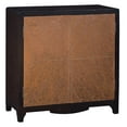 thumbnail image 2 of HomeFare Copper Chevron Door Bar Wine Cabinet Brown, 2 of 5