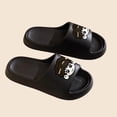 thumbnail image 6 of Men Women Unisex EVA Foam Slides Cartoon Character Graphic Cushioned Comfort Non-Slip Black,Size 8.5-10, 6 of 8