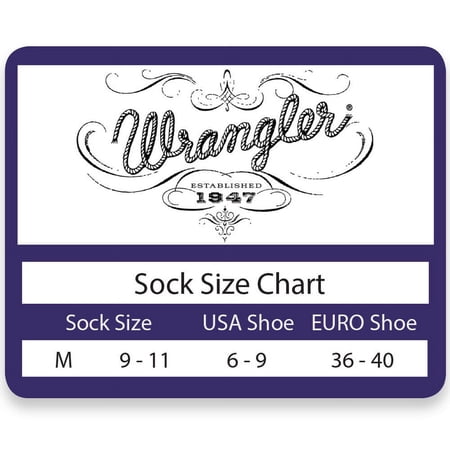 Wrangler Women's Ladies Horse Crew Socks 3 Pair Pack, White/Black/Grey, Med