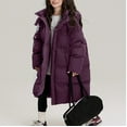 thumbnail image 7 of KAUOD Teen Girls Long Puffer Coats Winter Waterproof Padded Insulated Ski Jackets Kids Quilted Knee Length down Outwear, 7 of 7
