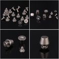 thumbnail image 2 of 20 Sets Bucket Shaped Flat Head Rivet Studs, Split Buttons and Spikes Metal Screw for Bag Shoes Clothes DIY Craft Decorarion Accessories(Silver) Amonsee NO, 2 of 6