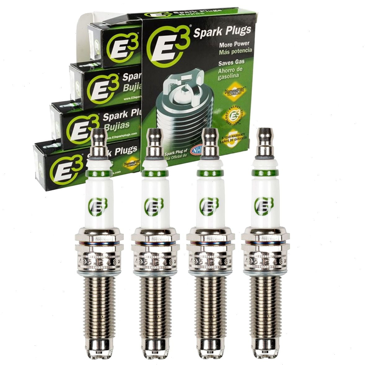 4 pc E3 Spark Plugs compatible with Hyundai Santa Fe 2.4L L4 2019-2020
