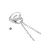 thumbnail image 4 of Collar de urna para cenizas, joyería de urna, Forever in My Heart, colgante conmemorativo impermeable de acero inoxidable tallado para mamá y papá, 2 uds., 4 of 4