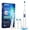 White, variant on Rotating Electric Toothbrush for Adults with 4 Brush Heads, Care Electric Toothbrush with 5 Modes and 2 Min Smart Timer, Super Soft Heads, 22,000VPM Powered Toothbrush, White