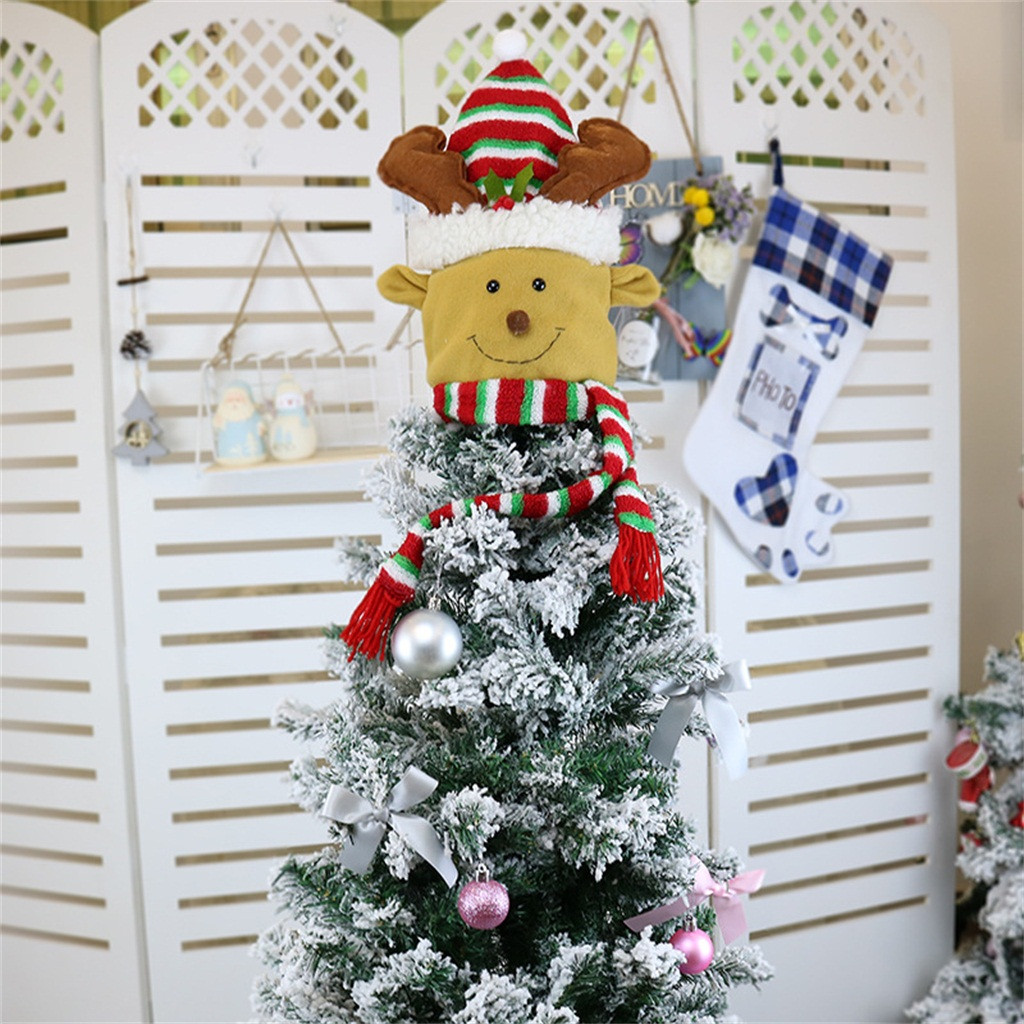 New Christmas Tree Top Santa Snowman 