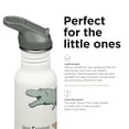 thumbnail image 4 of Klean Kanteen 12 oz Classic Kid's Water Bottle with Flip Seal Sport Cap & Straw - 100% Leakproof Cap - Durable Stainless Steel Material - Lightweight & Easy-Grip - BPA-Free - Dino Skates, 4 of 7
