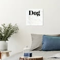 thumbnail image 2 of Wynwood Studio Canvas Dog Definition Animals Dogs and Puppies Wall Art Canvas Print Black 12x12, 2 of 3