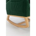 thumbnail image 6 of Miekor Furniture 049-Teddy Fabric Rocking Chair With Packet Wood Legs,Green BS2968, 6 of 6