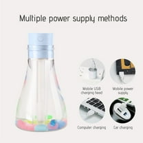 AZXY 500ml Baby Humidifier for Room,Humidifiers for Bedroom Home Desk Kids Car Plants,Vaporizers and Humidifiers with Light,Quiet Travel Portable Small Humidifier for Room Under $25.00