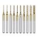 thumbnail image 3 of 10pcs 0.8-3mm Titanium Coated Engraving Milling Cutter Carbide Bits, 1/8'' Shank for Dremel Rotary Tools by Lukcase, 3 of 4