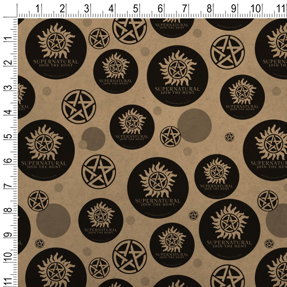 Supernatural Anti Possession Symbol Premium Kraft Gift Wrap Wrapping Paper Roll