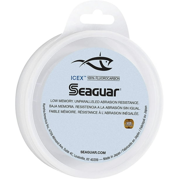 Seaguar IceX Fluorocarbon Fishing Line – Low Memory, Micro Diameter with  Exceptional Abrasion Resistance, Knot 