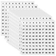 thumbnail image 1 of Miangastore 2500pcs Number Stickers 1-100 Consecutive Round Labels Self-Adhesive Small Decals for Organizing Storage Boxes Office School Supplies, 1 of 8