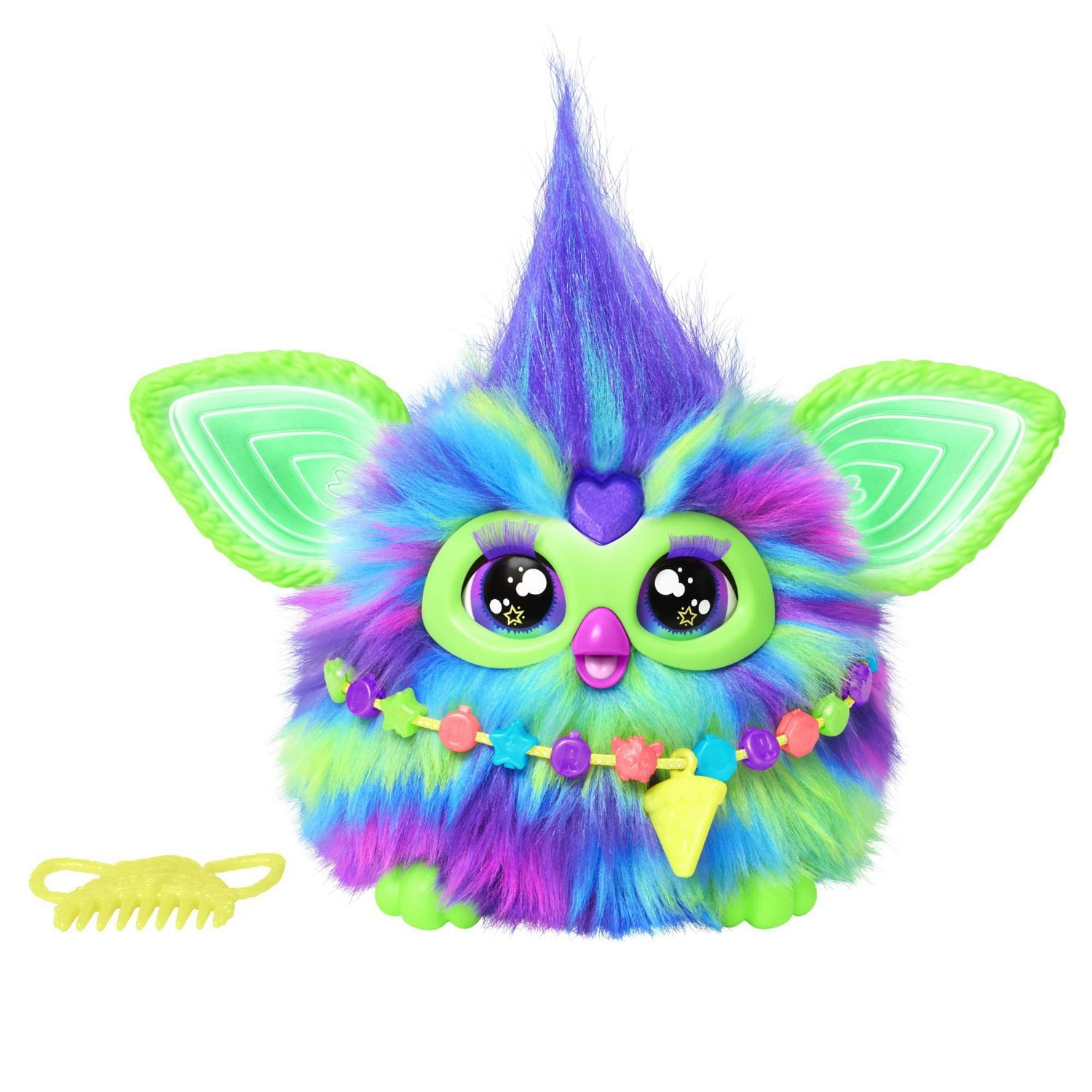 Furby Glow in the Dark Galaxy Edition Plush, Voice Activated, Interactive Toys, Ages 6+