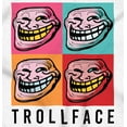 thumbnail image 2 of Troll Face Memes Big Smiley Trollface Men's Graphic T Shirt Tees Brisco Brands X, 2 of 4