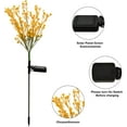 thumbnail image 5 of Solar Garden Lights Outdoor Decorative, 2 Pack Solar Canola Flower Lights, LED Solar Stake Lights Waterproof Lights for Patio, Garden, Yard, Lawn, Pathway, 5 of 8