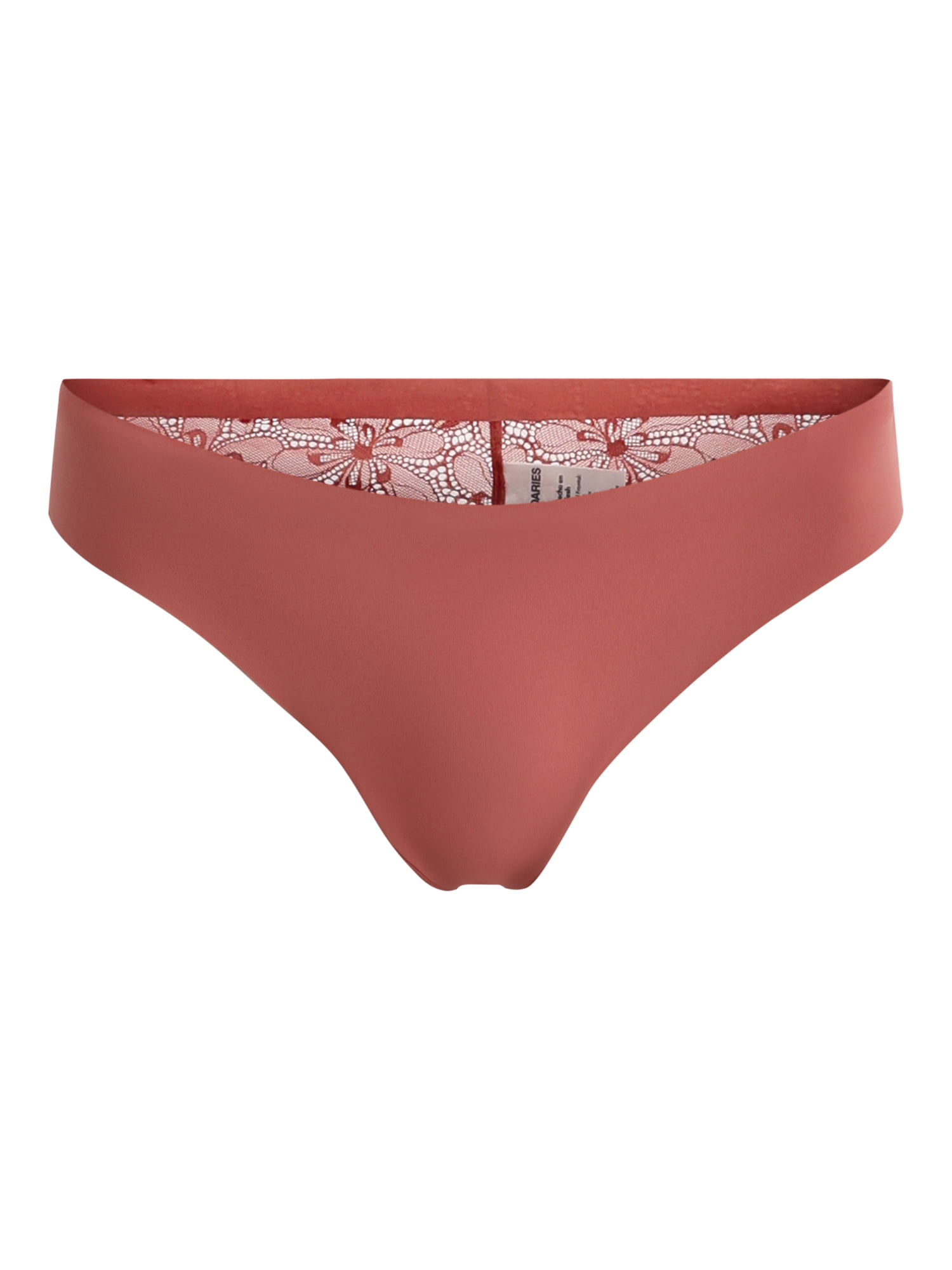 (3 pack) No Boundaries Micro Sheer Lace Cheeky Panties, Women’s