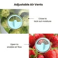 thumbnail image 3 of Felli Fresh Produce Keeper Container with Removable Drainage Valve, 3 Count, 3 of 7