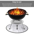 thumbnail image 3 of OUSITAID Fireproof Carpet Three-Layer Protecting Outdoor Barbecue Fireproof Mat Portable  Fire Pit Mat Silver Hear Insulation Ground Protecting Pad, 3 of 9