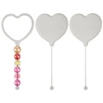 thumbnail image 1 of Uxcell 3 Pack Beadable Mirrors with Handle, 6.4 Inch Long Heart Shape Bead Mirror Bars Removable for DIY Crafts(Light Gray), 1 of 7