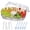 Clear (1pcs), variant on INNOVATIVE LIFE Appetizer Serving Trays on Ice with Lid,Salad Bowl, Party Supplies,Chilled Serving Platters for Food, Veggie, Clear
