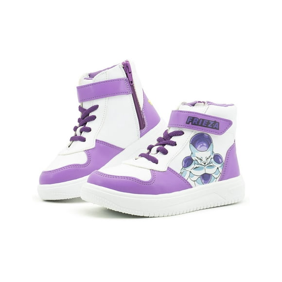 Tenis Bota Para Niño Dragón Ball Super Freezer Color Morado lavanda 18