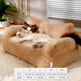thumbnail image 3 of Cat sofa bed Plush Dog Sofa Beds Washable Warm Pet Dog Nest Cat Beds Thicken Comfortable Cushion Dog Sleep Cat Furniture ShopWise Round, 3 of 9
