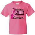 thumbnail image 3 of Inktastic Breast Cancer Awareness We Wear Pink in October Youth T-Shirt, 3 of 5