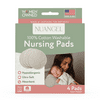 (2 pack) (2 Pack) NuAngel Natural Cotton Washable Nursing Pads, 4 ct
