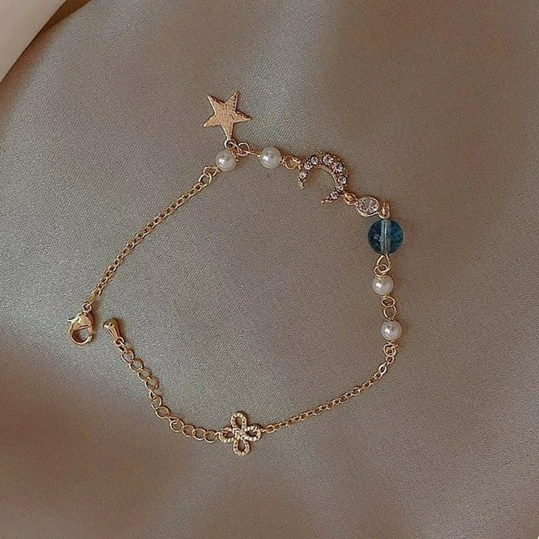 Unique Star Moon Love Beads Six-piece Anklet Women Bracelet, Fashion  Bracelets