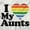 White, variant on I Love My Aunts LGBTQ Gay Pride Womens Slim Fit Graphic Tee Brisco Brands S